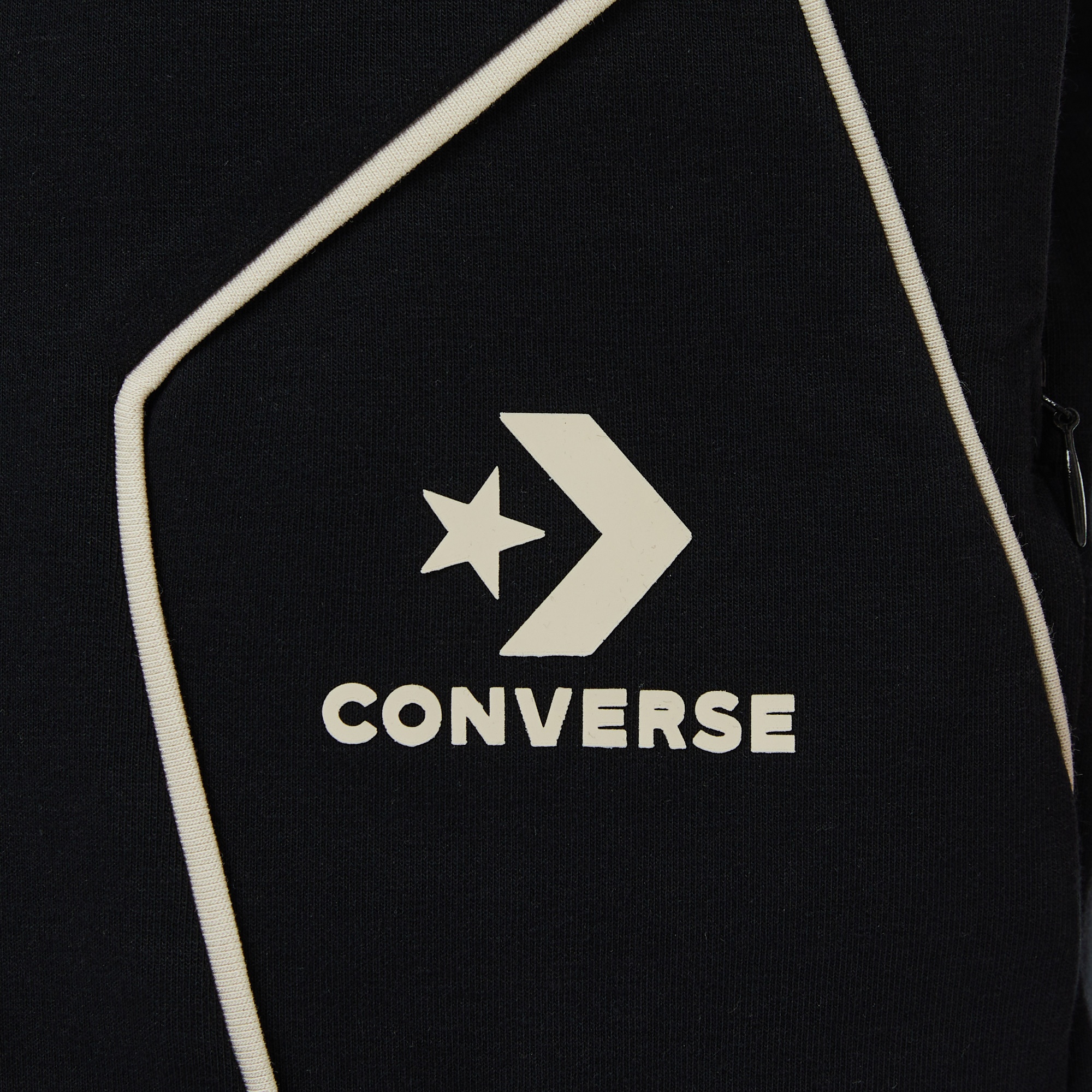 Converse Star Chevron Baskılı Erkek Oversize Fit Siyah Şort