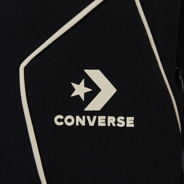  Converse Star Chevron Baskılı Erkek Oversize Fit Siyah Şort