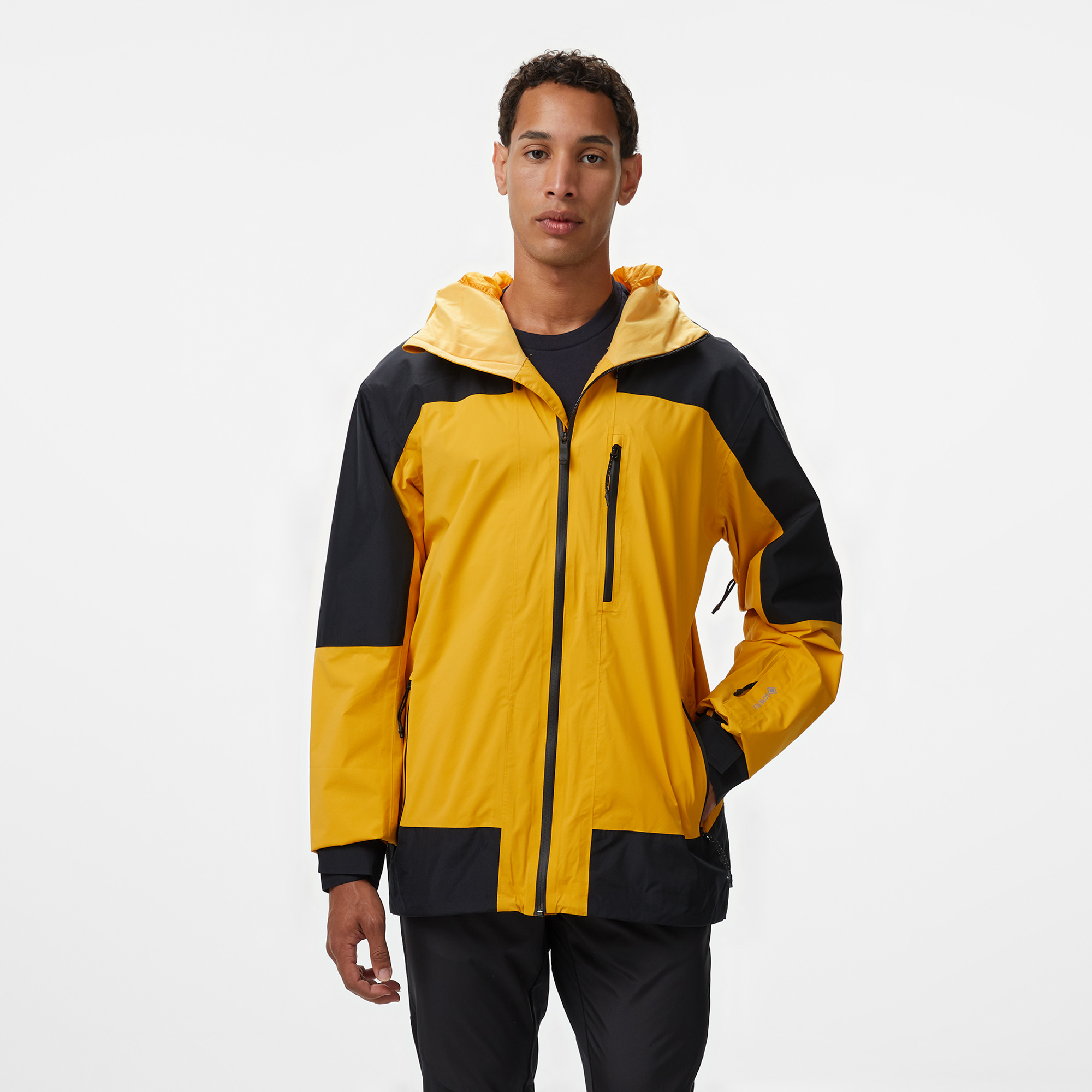  Quiksilver Ultralight Gore-Tex Erkek Siyah/Sarı Snowboard Montu