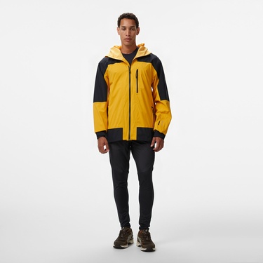  Quiksilver Ultralight Gore-Tex Erkek Siyah/Sarı Snowboard Montu