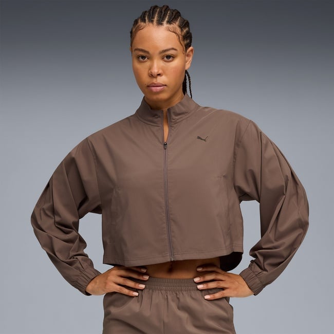  Puma Fashion Kadın Kahverengi Antrenman Ceketi