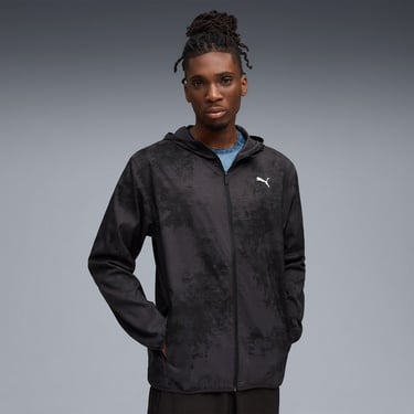  Puma M Tad Essentialential Aop Woven  Erkek Siyah Ceket