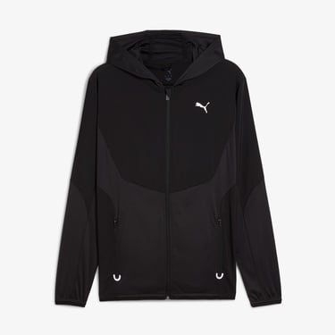  Puma Flex Fabric Mix Erkek Siyah Antrenman Ceketi