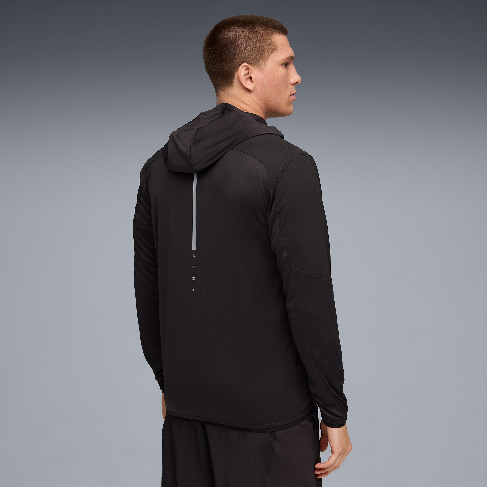 Puma Flex Fabric Mix Erkek Siyah Antrenman Ceketi