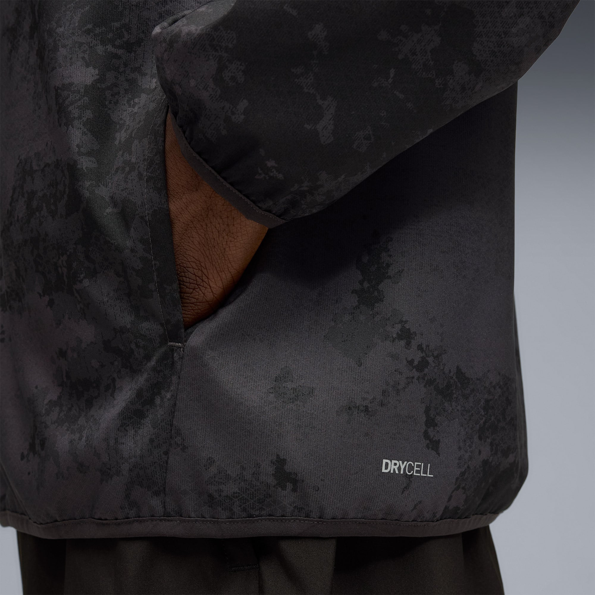 Puma M Tad Essentialential Aop Woven  Erkek Siyah Ceket