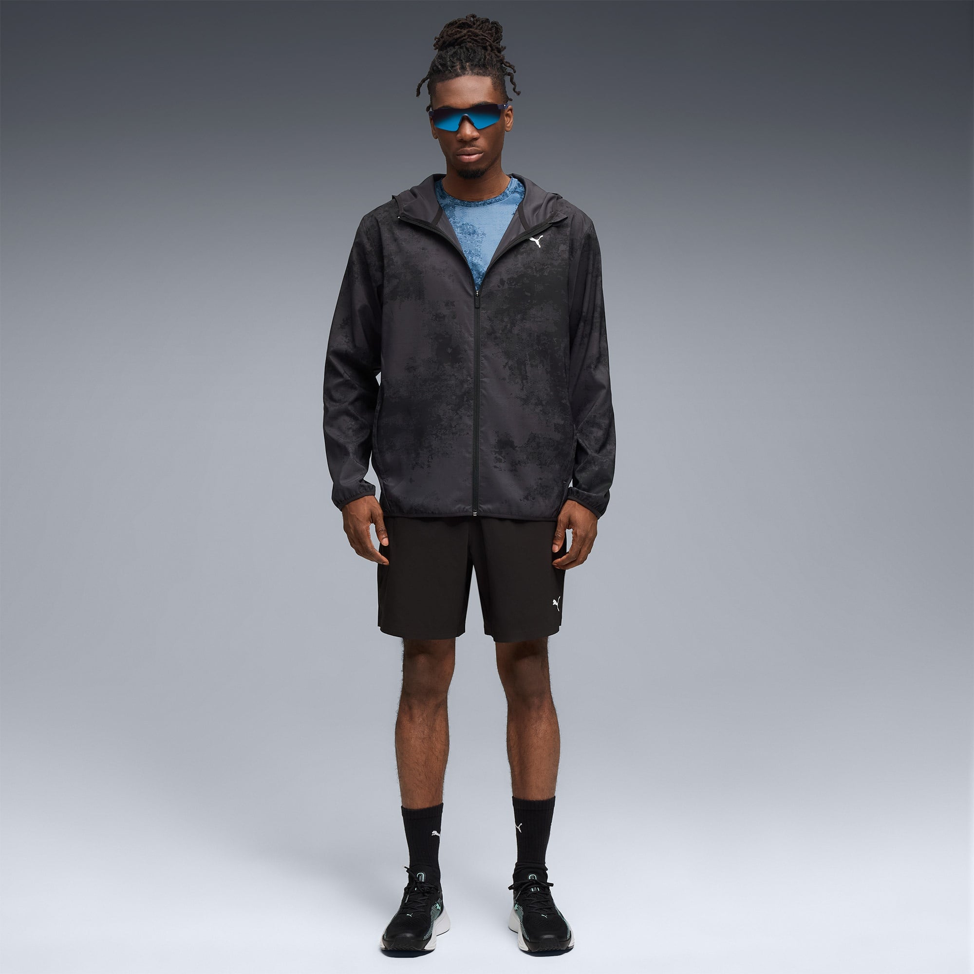 Puma M Tad Essentialential Aop Woven  Erkek Siyah Ceket