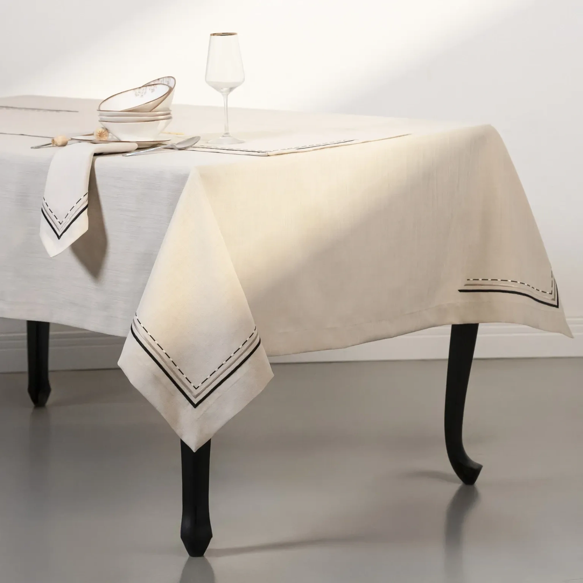 Sahara Masa Örtüsü Bej Mavi 150x200 cm