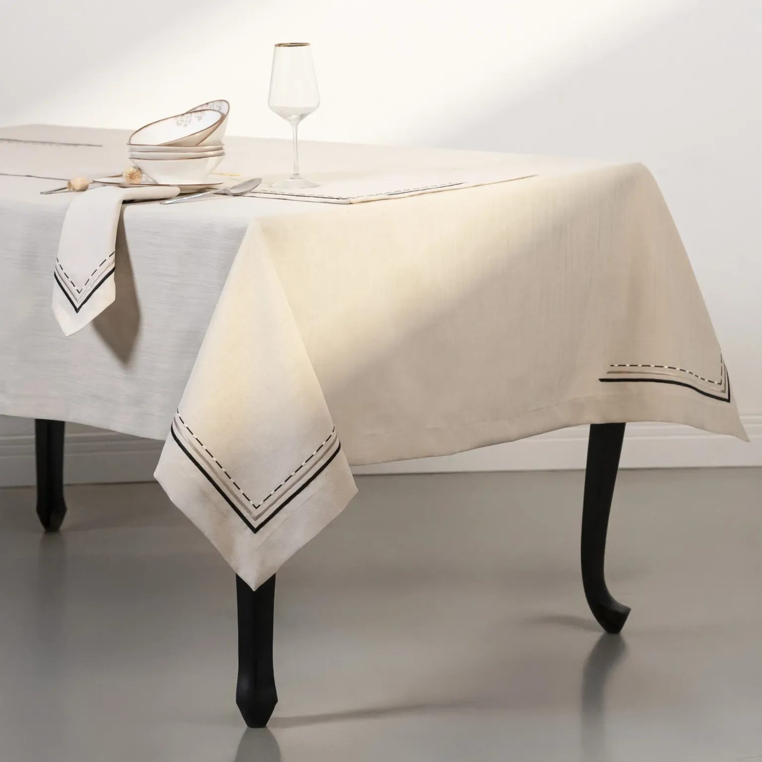  Sahara Masa Örtüsü Bej Mavi 150x200 cm