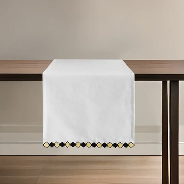  Qua Home Matilda Runner Beyaz 45x150 cm