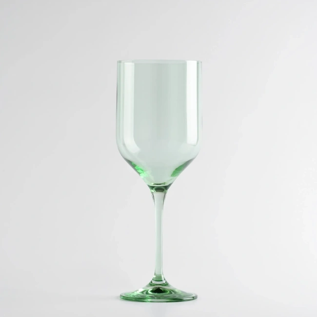  Sunset Kristal Kırmızı Şarap Kadehi Yeşil 400 cc