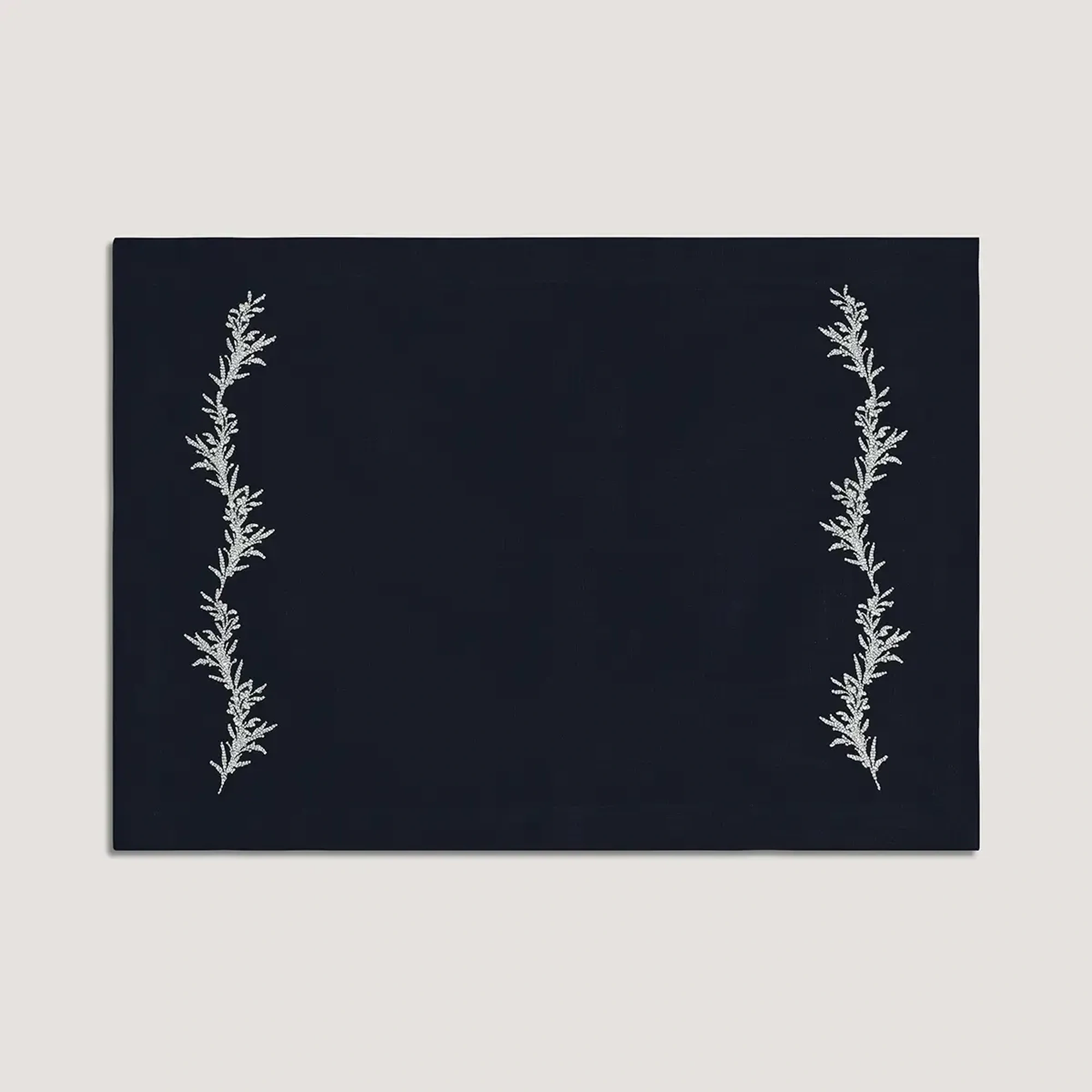 Qua Home Petite % 100 Keten Lacivert Amerikan Servis 35x50 cm