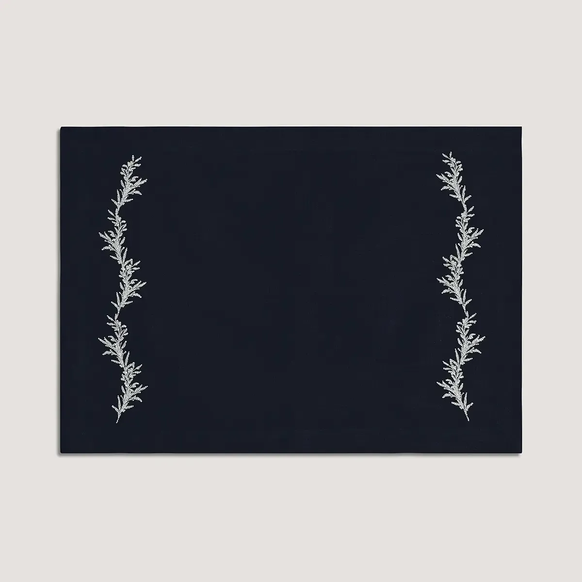  Qua Home Petite % 100 Keten Lacivert Amerikan Servis 35x50 cm