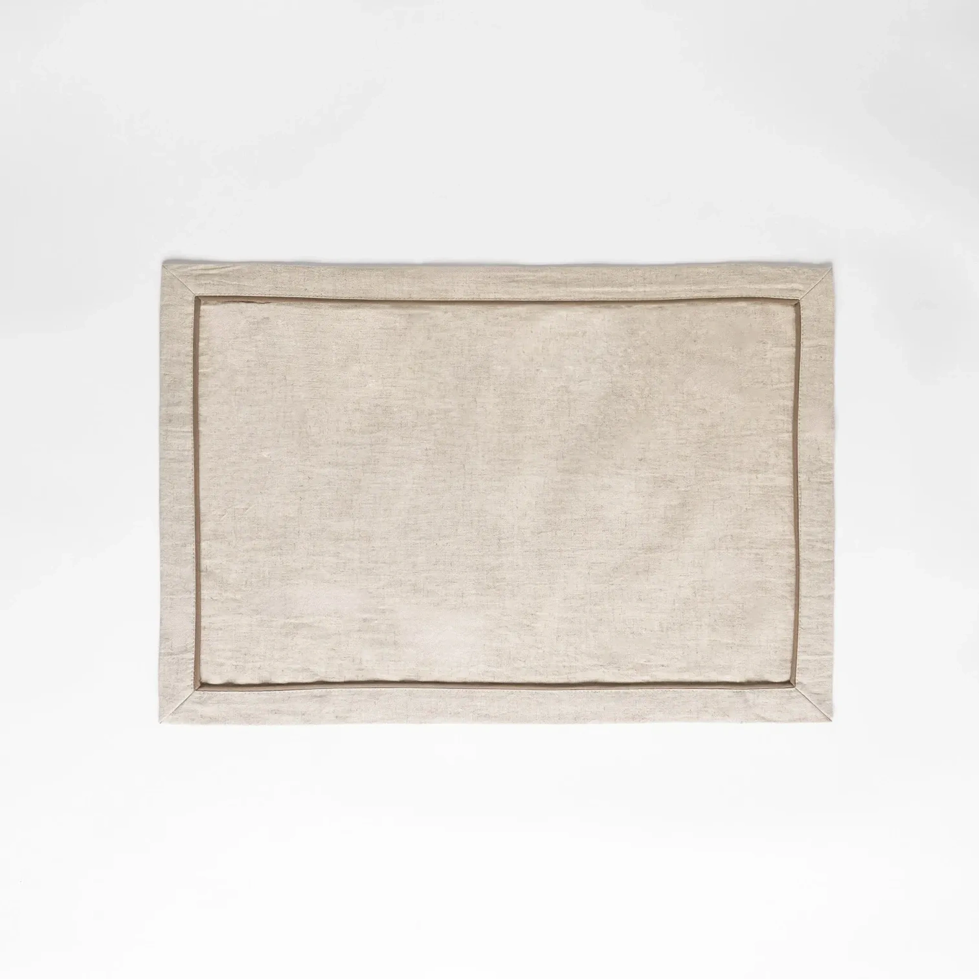 Qua Home Lucca Pamuk Keten Biyeli Amerikan Servis Ekru 35x50 cm