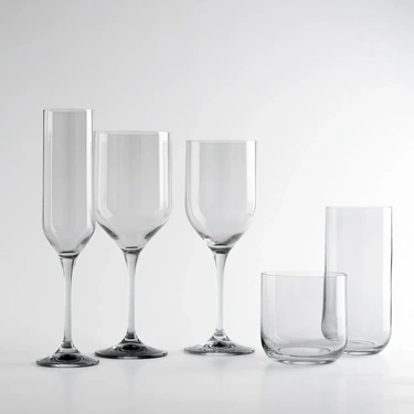  Sunset Kristal Su Bardağı Antrasit 330 cc