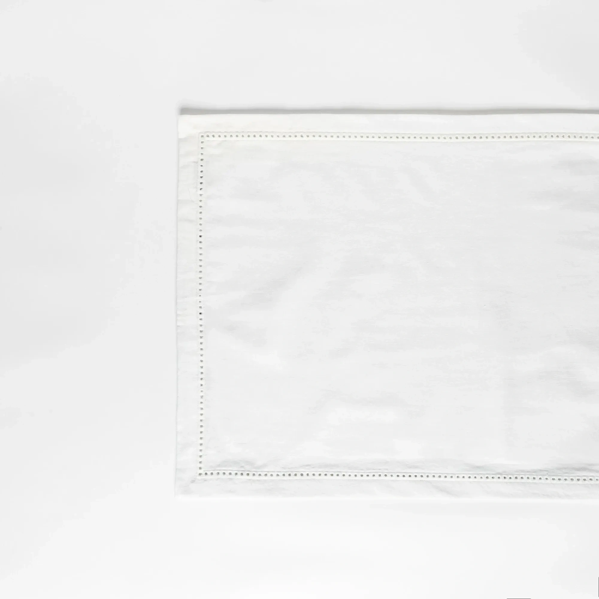 Qua Home Natura Pamuk Keten Ajur Detaylı Runner Beyaz 45x150 cm