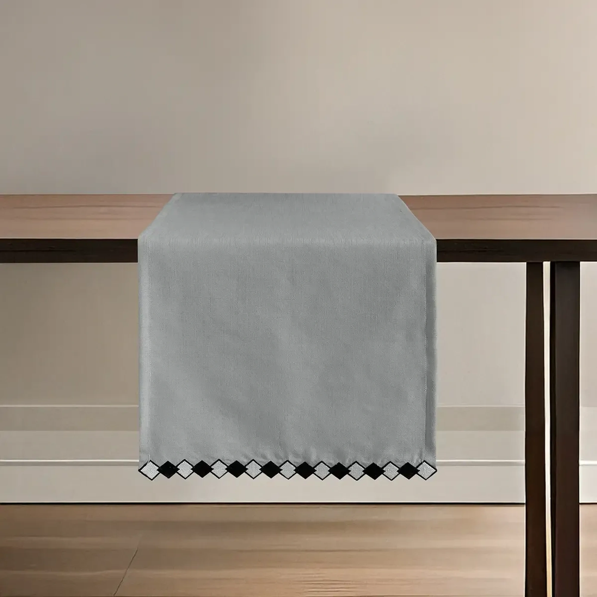 Qua Home Matilda Runner Gri 45x150 cm