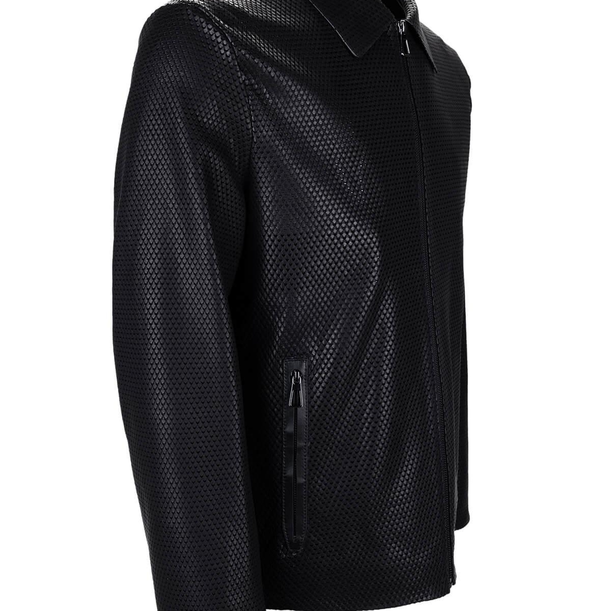 Tamer Tanca Erkek Hakiki Deri Siyah Deri Mont