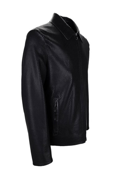  Tamer Tanca Erkek Hakiki Deri Siyah Deri Mont