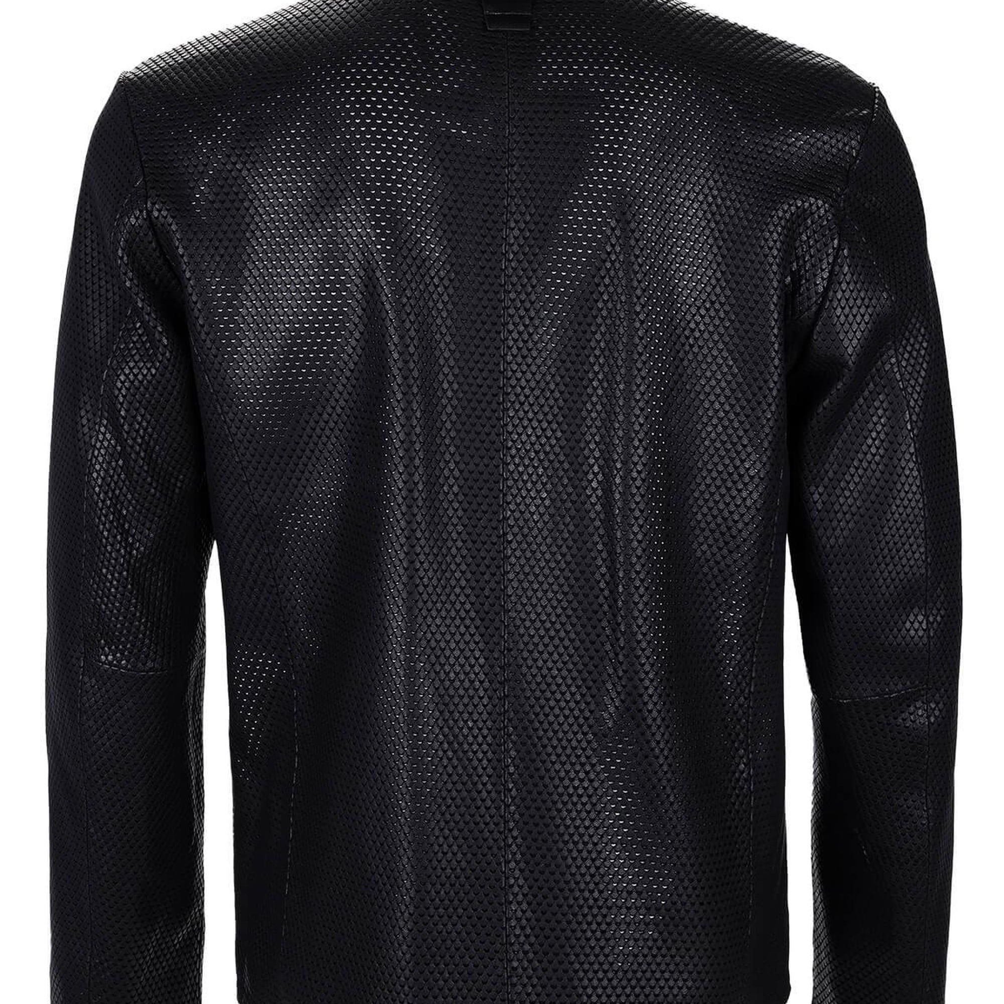 Tamer Tanca Erkek Hakiki Deri Siyah Deri Mont