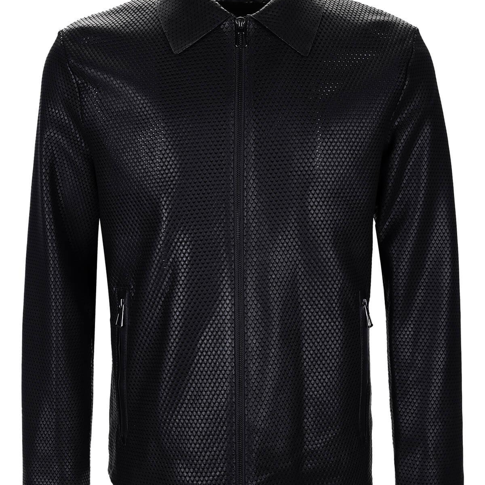 Tamer Tanca Erkek Hakiki Deri Siyah Deri Mont