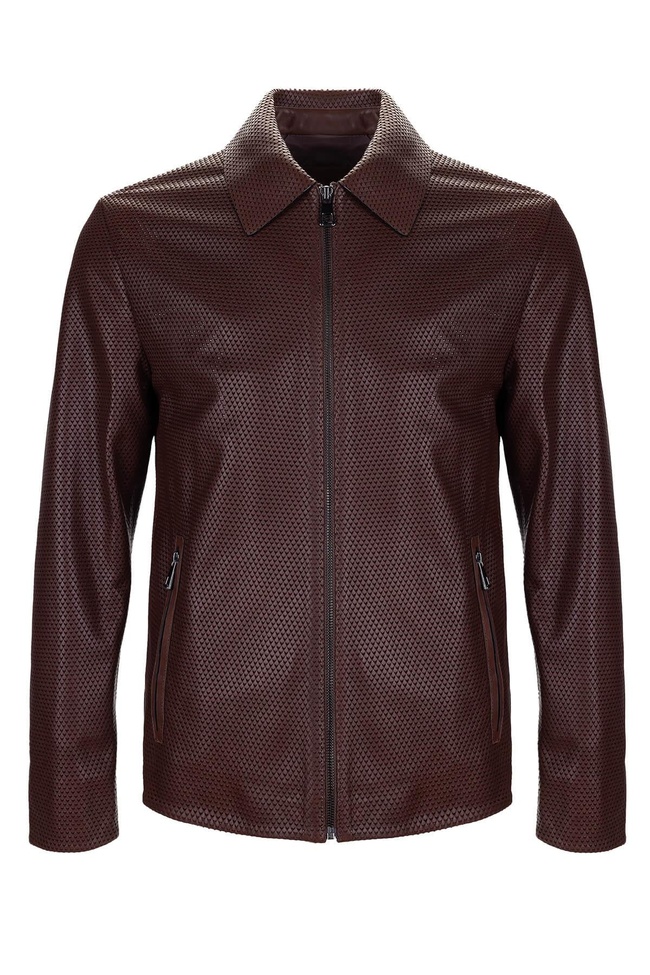  Tamer Tanca Erkek Hakiki Deri Fındık Deri Mont