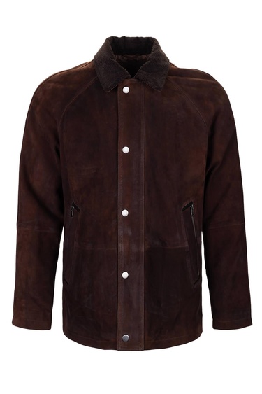  Tamer Tanca Erkek Hakiki Deri Kahverengi Deri Mont