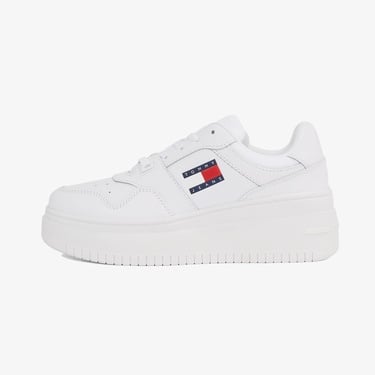  Tommy Jeans New Retro Basket Kadın Beyaz Sneaker