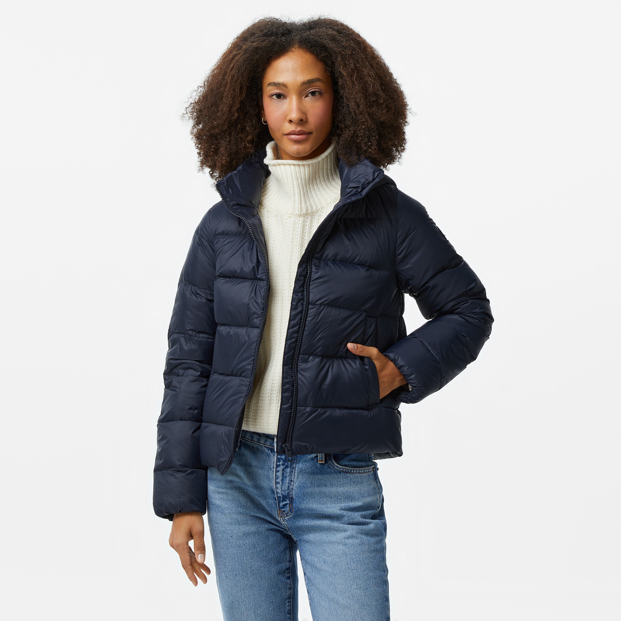 Tommy Hilfiger Down Casual Kadın Mavi Ceket