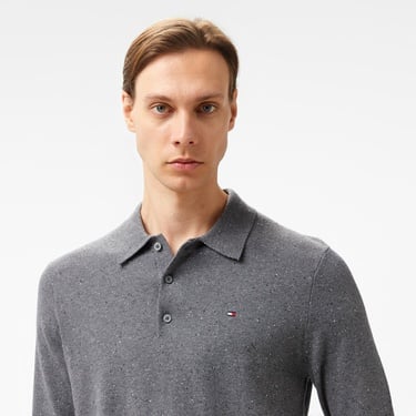  Tommy Hilfiger Pima Erkek Gri Kazak