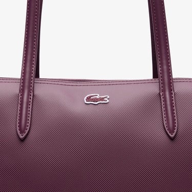  Lacoste Large L.12.12 Kadın Bordo Omuz Çantası