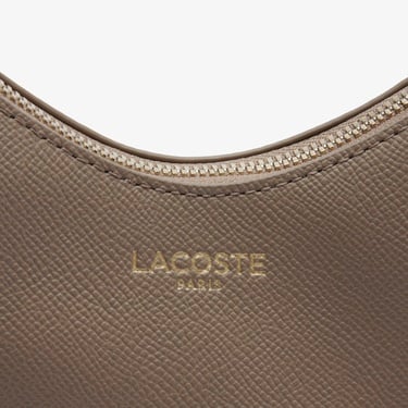  Lacoste Champs-Élysées Kadın Deri Bej Omuz Çantası