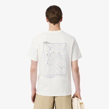  Lacoste Erkek Classic Fit Bisiklet Yaka Beyaz T-Shirt