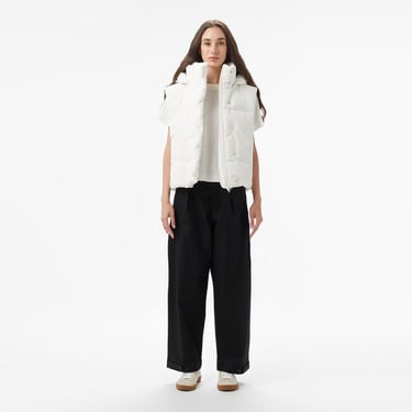  Lacoste Kadın Kapüşonlu Beyaz Yelek