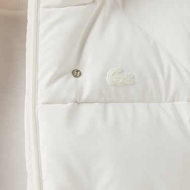  Lacoste Kadın Kapüşonlu Beyaz Yelek