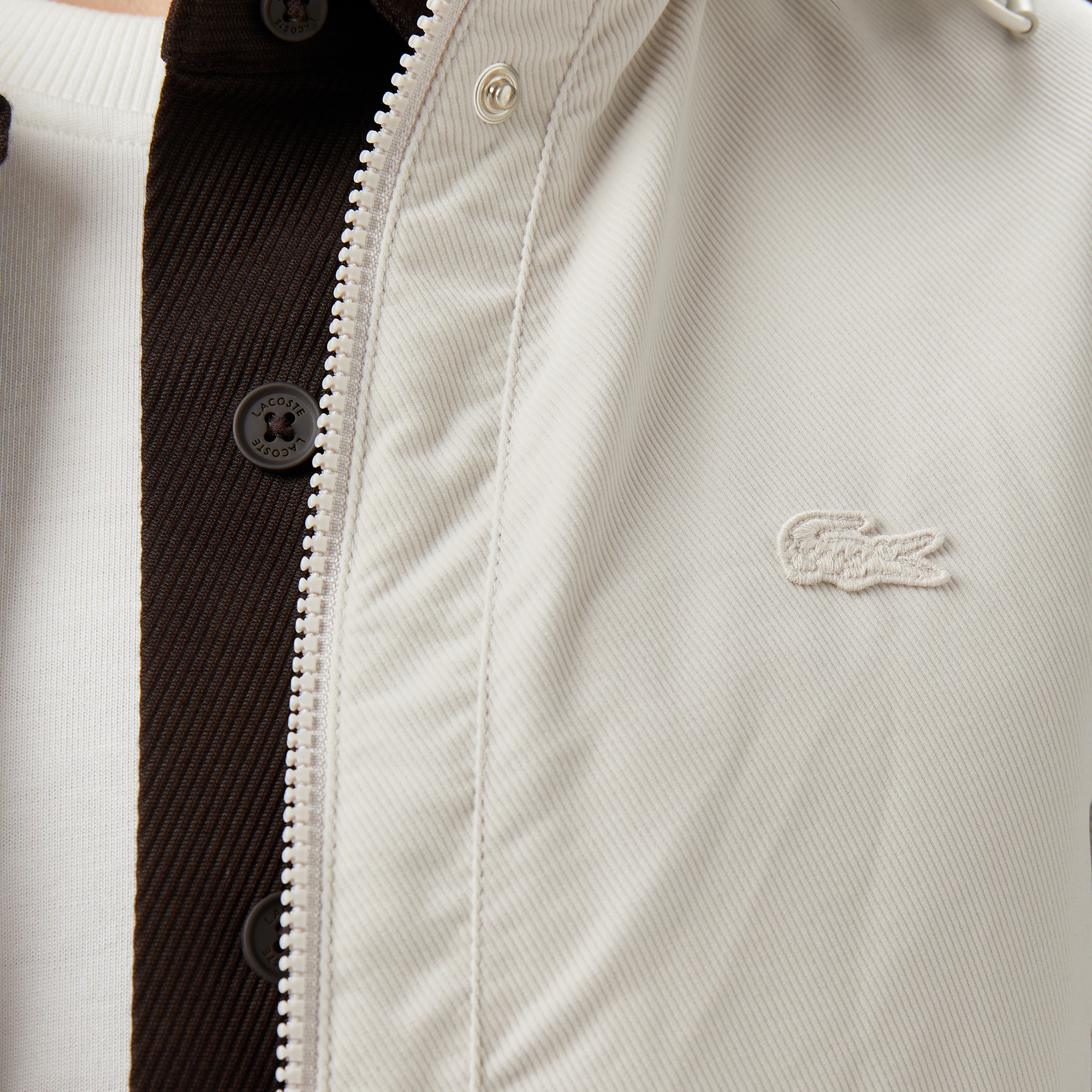 Kadın Kapüşonlu Beyaz Mont