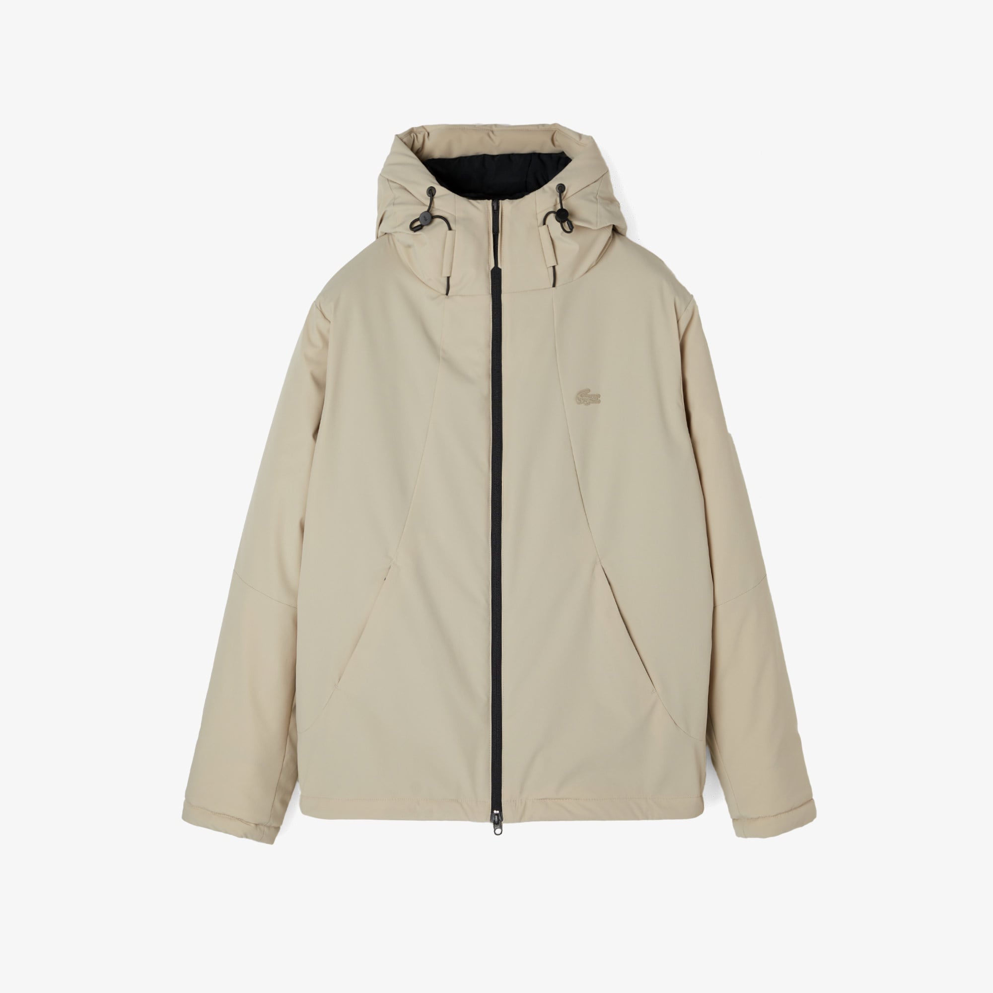 Lacoste Erkek Kapüşonlu Bej Mont