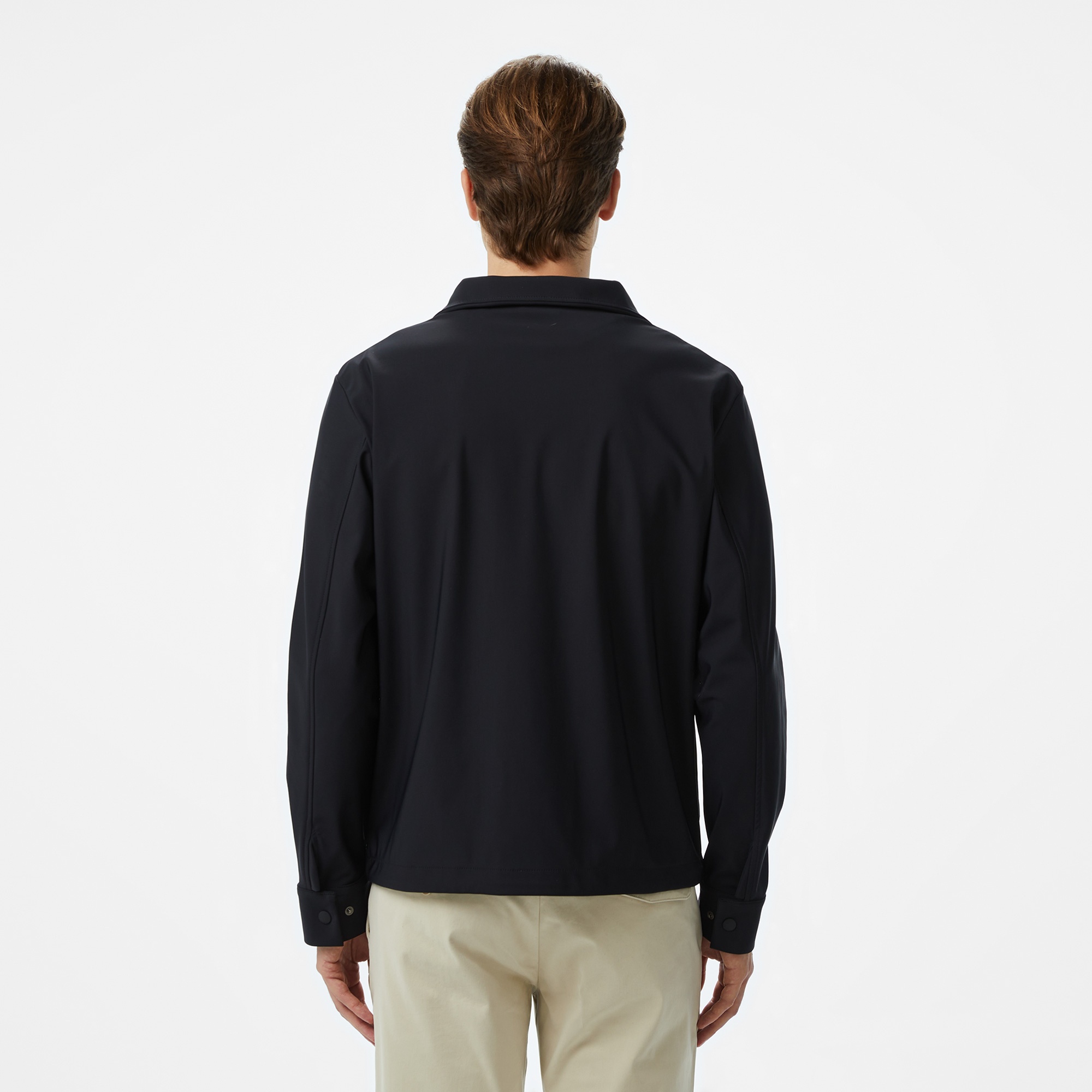 Lacoste Erkek Dik Yaka Kapitone Siyah Mont