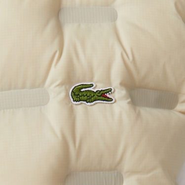  Lacoste Erkek Dik Yaka Kapitone Açık Gri Yelek