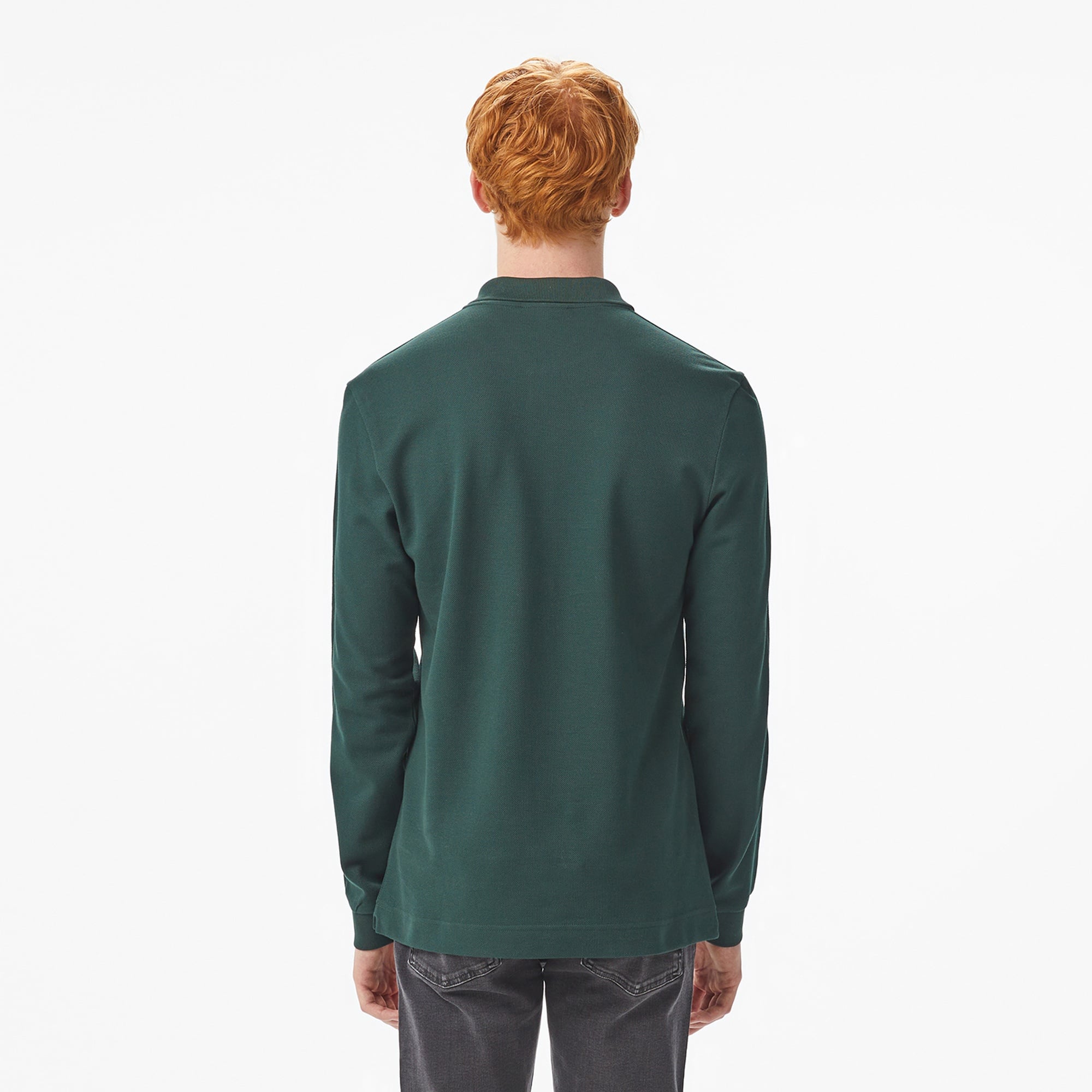 Lacoste Erkek Regular Fit Uzun Kollu Koyu Yeşil Polo