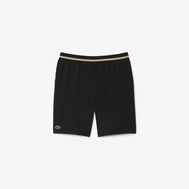  Lacoste Tennis x Novak Djokovic Erkek Regular Fit Siyah Şort