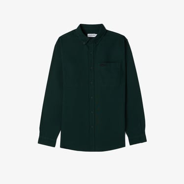  Lacoste Erkek Regular Fit Düğmeli Yaka Yeşil Gömlek
