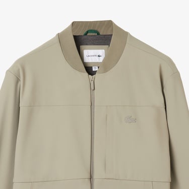  Lacoste Erkek Hakim Yaka Açık Kahverengi Bomber Ceket