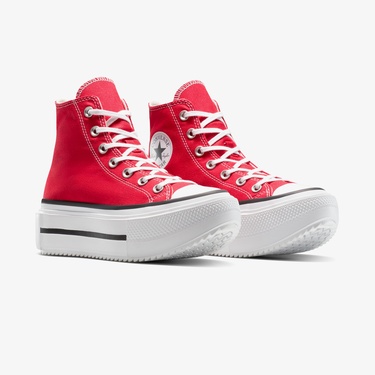  Converse Chuck Taylor All Star Lift Double Stack Platform Unisex Kırmızı Sneaker