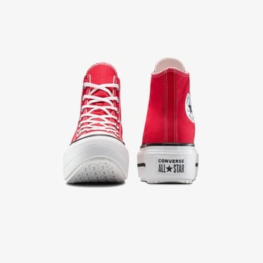  Converse Chuck Taylor All Star Lift Double Stack Platform Unisex Kırmızı Sneaker