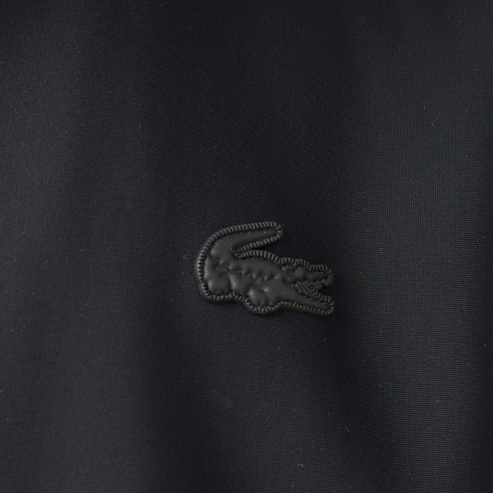 Lacoste Erkek Kapüşonlu Siyah Trençkot