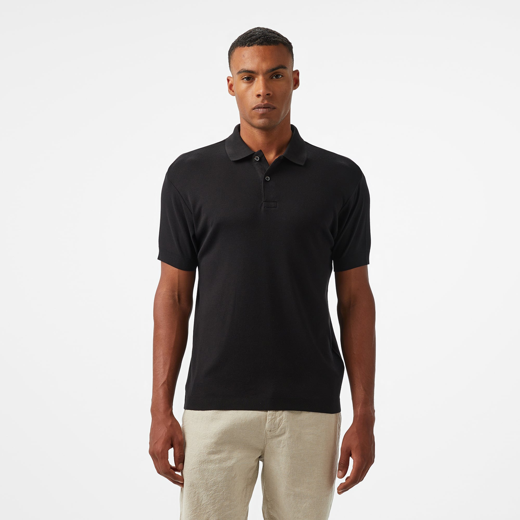  Nautica Erkek Siyah Classic Fit Polo