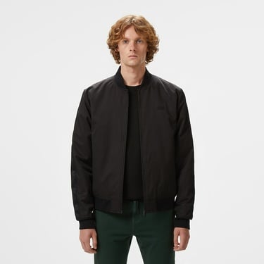  Lacoste Erkek Dik Yaka Siyah Bomber Ceket