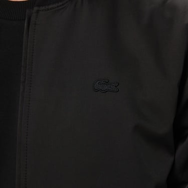  Lacoste Erkek Dik Yaka Siyah Bomber Ceket