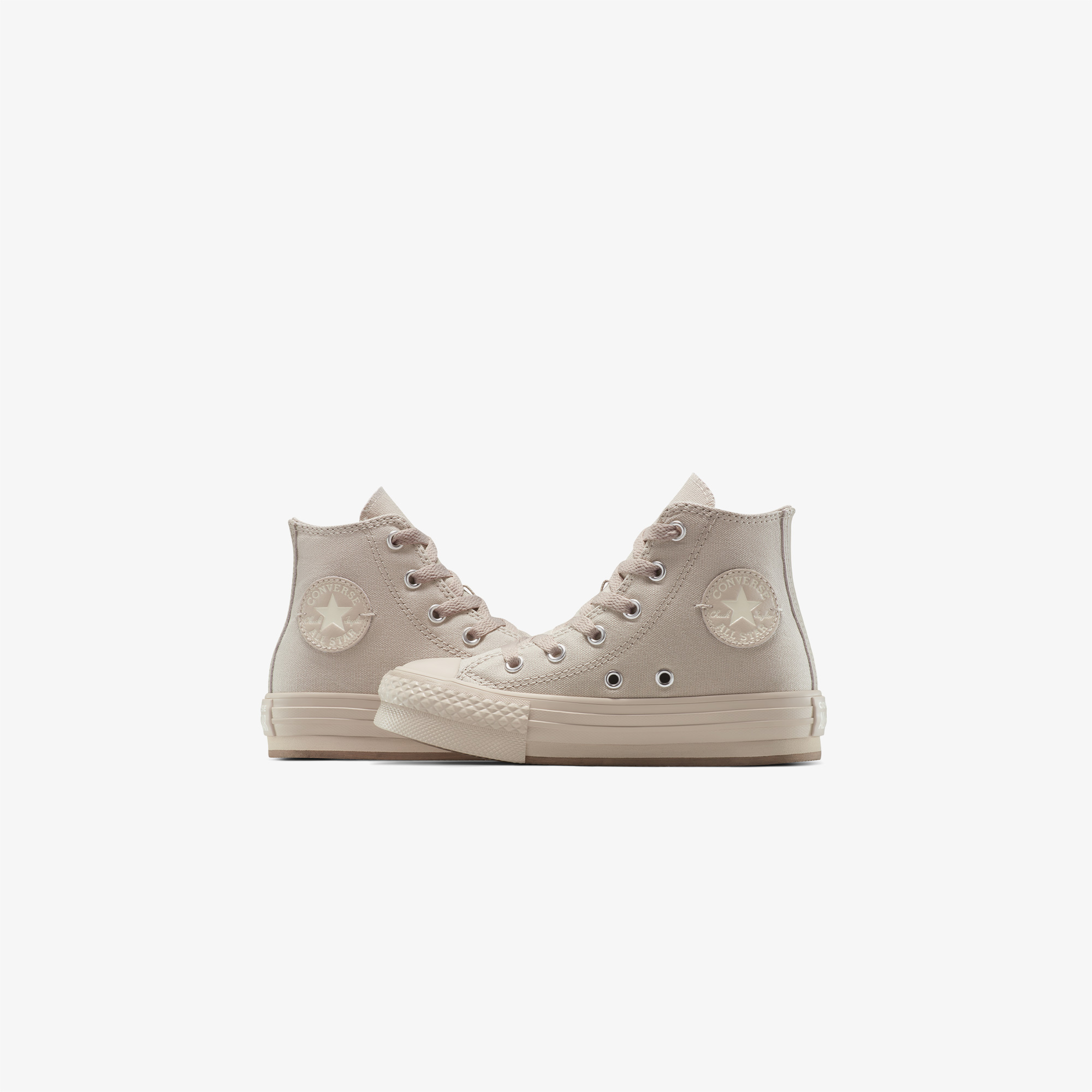 Converse Chuck Taylor All Star EVA Lift Platform Çocuk Bej Sneaker - Görsel 8