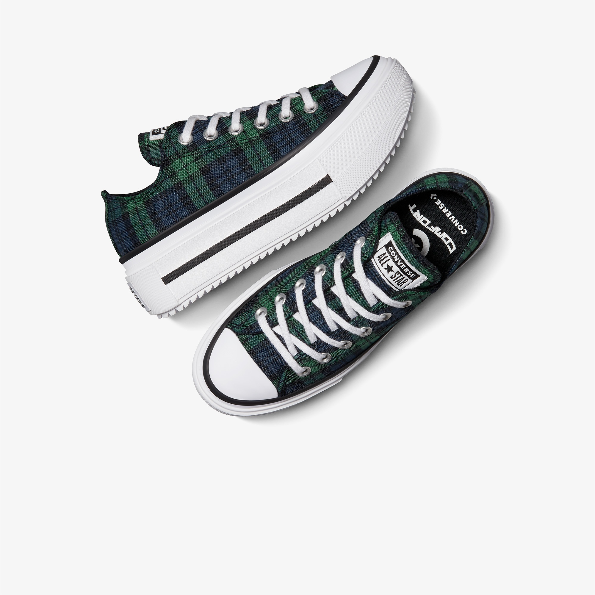 Converse Chuck Taylor All Star Lift Double Stack Platform Unisex Koyu Yeşil Sneaker